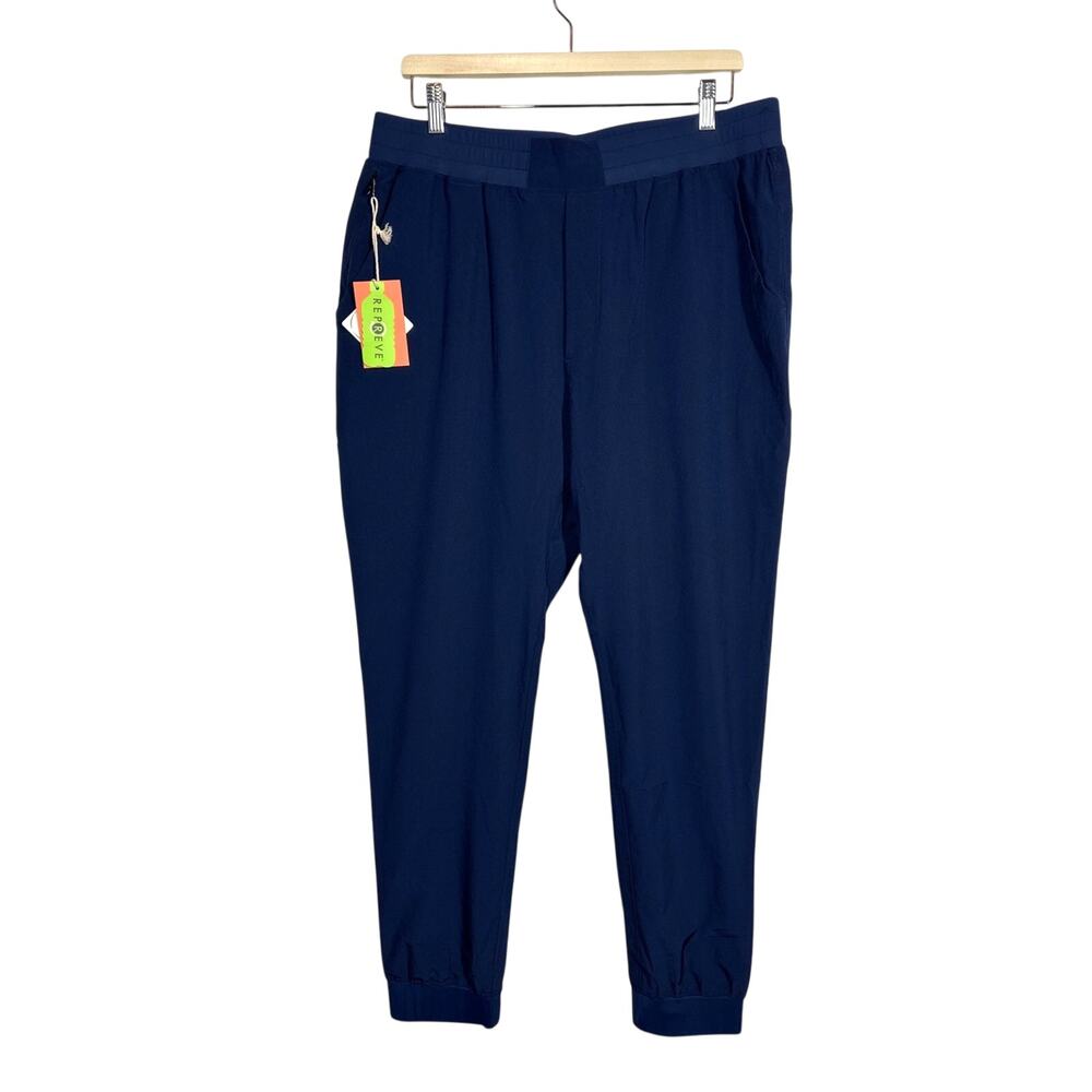 Bamboo Ave. Boundless Jogger Pants Men's Sz XL Blue Performance Zip Pockets